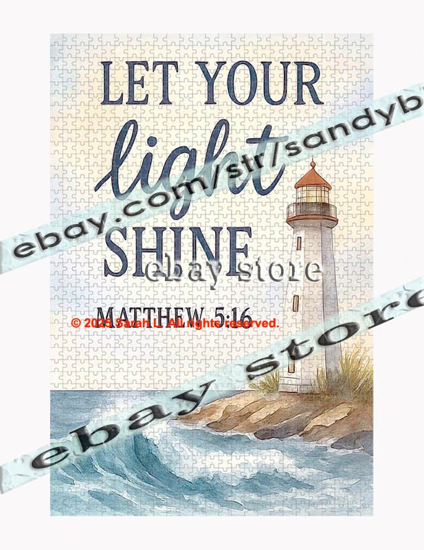 1000 piece jigsaw puzzle Matthew Scripture Coastal light coastal