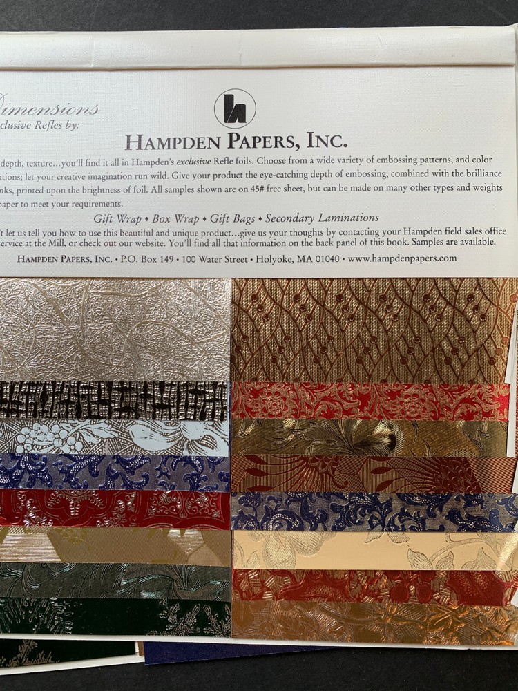 Hampden Papers Foil Paper Samples - Great for Crafting