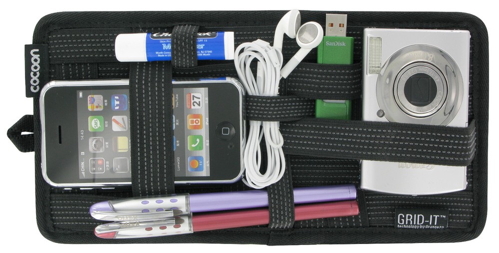 GRID-IT!® Organizer Small 10.25"x5.125" CPG5BK Rubberized System for Gadgets