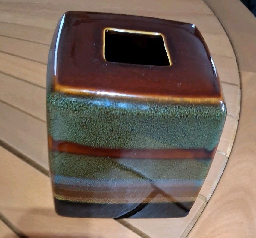 Unique Multicolor Ceramic Tissue Box Cover