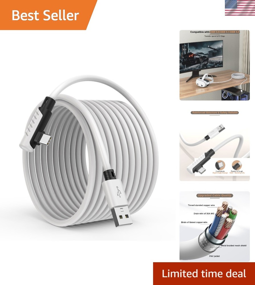 Fast Data Transfer Link Cable 16FT for Oculus Quest 3S & Steam VR Experience