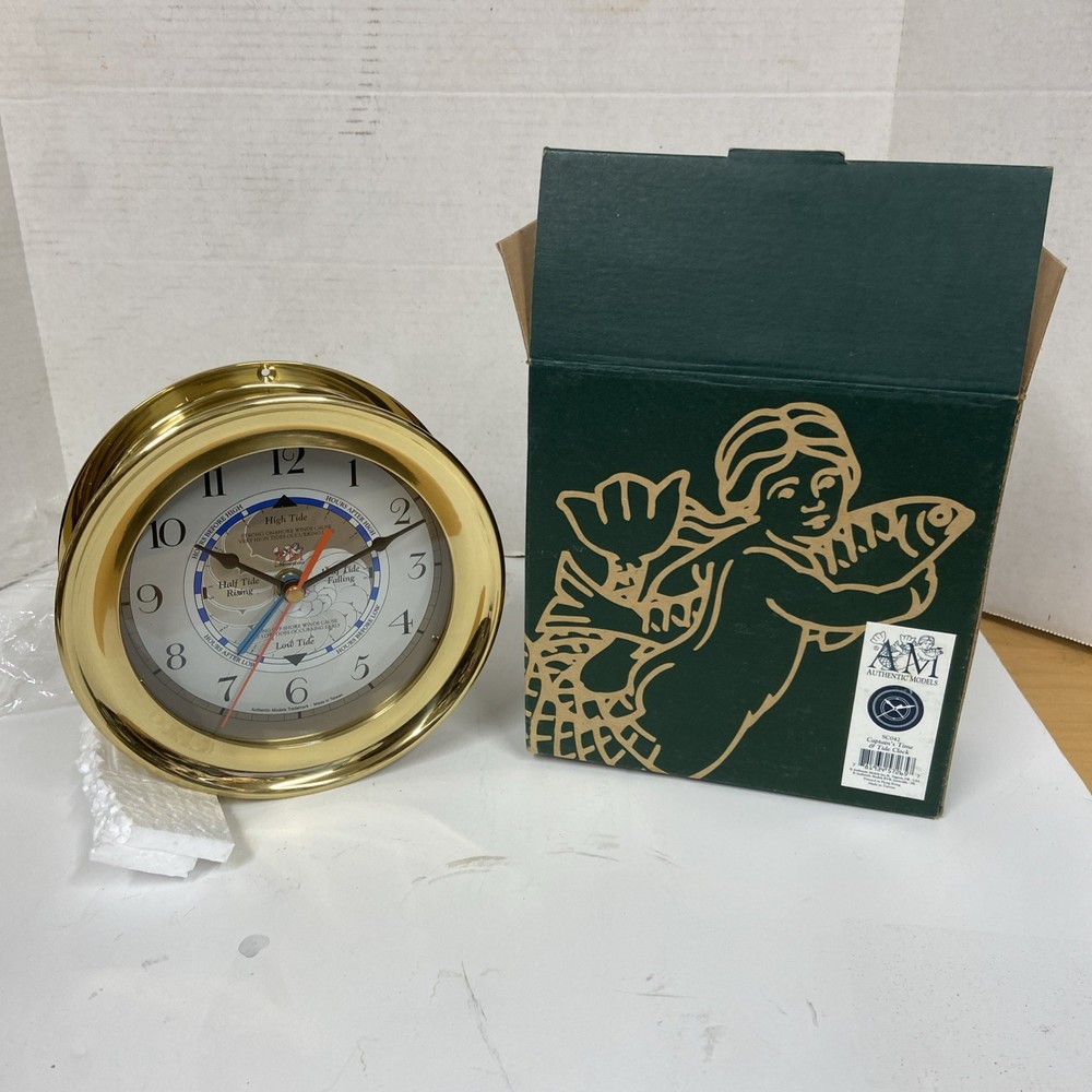 Captain’s Time & Tide Clock AM Authentic Models SC042 New