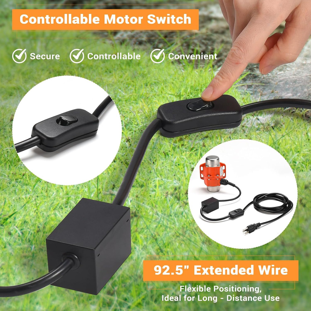 Powerful 30W Vibrating Soil Sifter - Efficient Compost & Rock Screening Tool