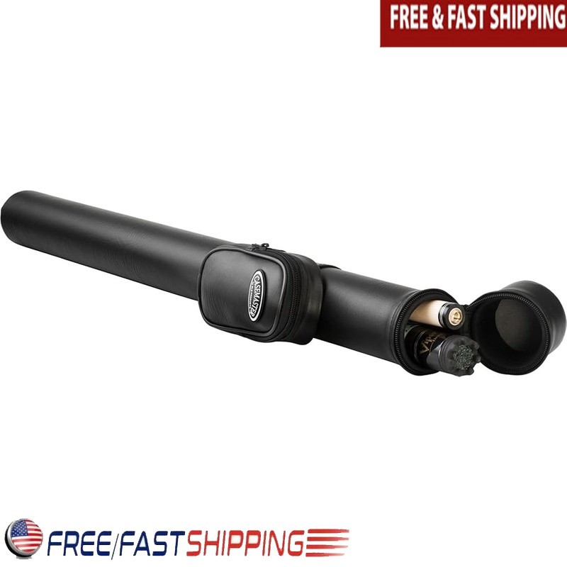 Durable Cue Case W/ Impact Resistant Interior & Spacious Accessory Pocket New