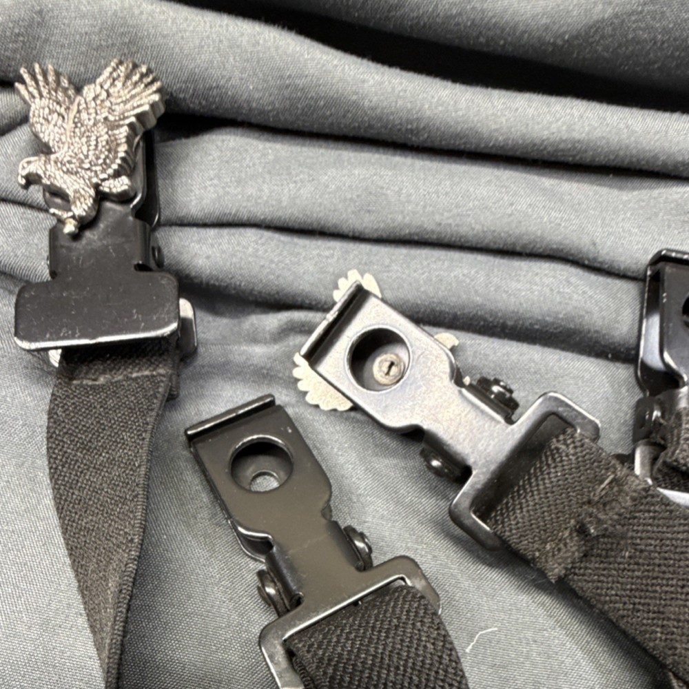Adjustable Eagle Clip Black for Men, Western Style, One Size