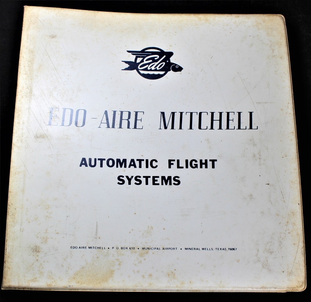 1973 Edo-Aire Mitchell Century 2 & 3 Flight Systems Service Manual - Vintage