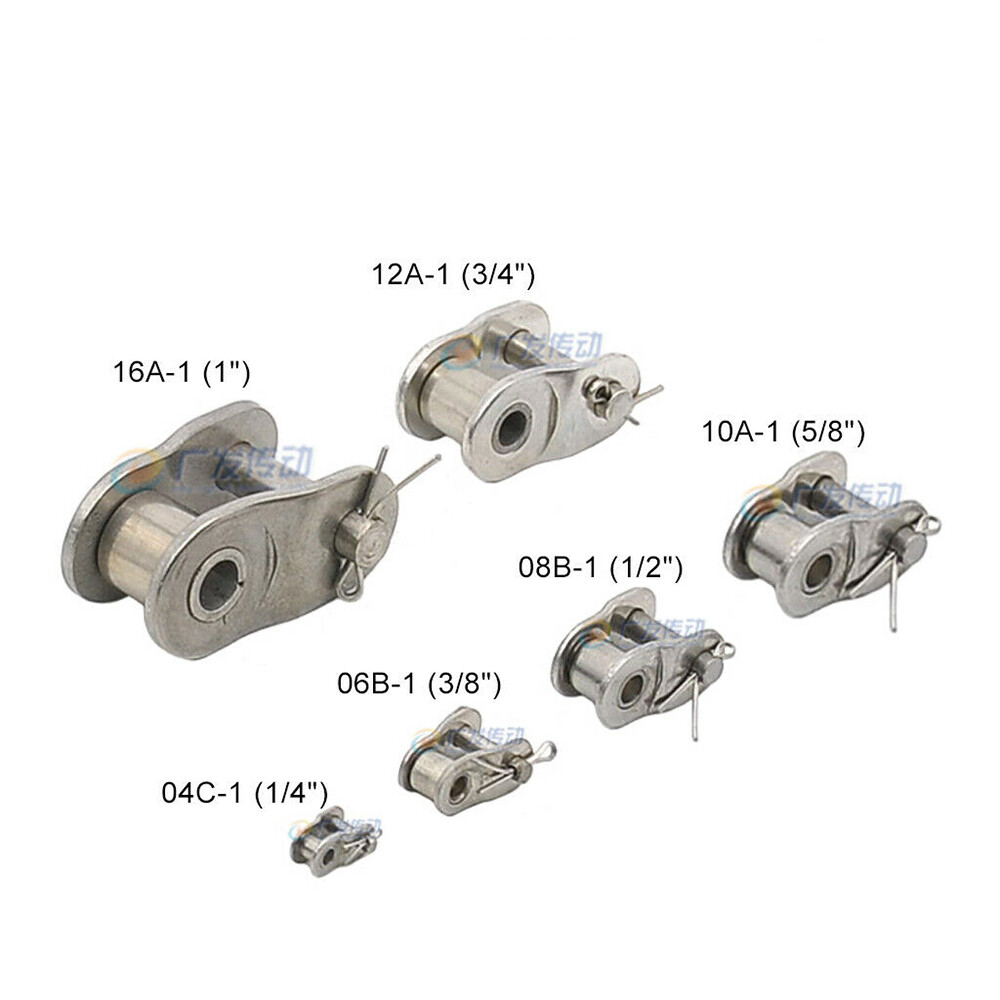 Simplex / Duplex Roller Chains 25#-200# Pitch 1/4"-2" Full/Half Connecting Links