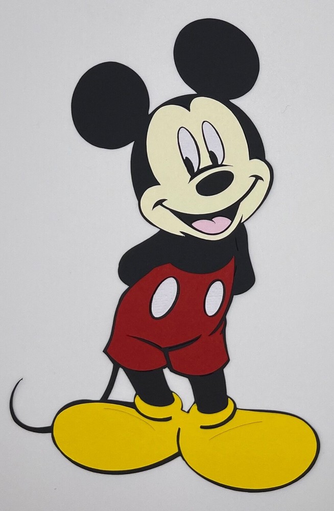Disney Mickey Mouse - Paper Piecing Scrapbook Embellishment Die Cuts