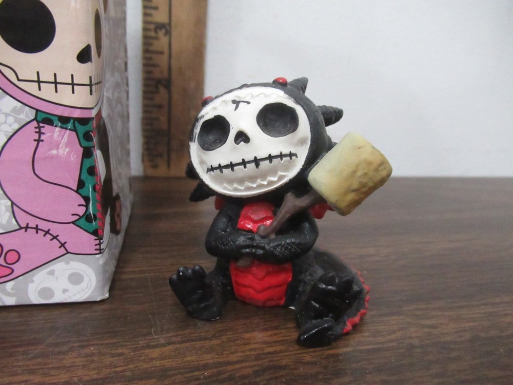 Furrybones Black Scorchie Y8574 Skeleton figurine IN BOX NICE
