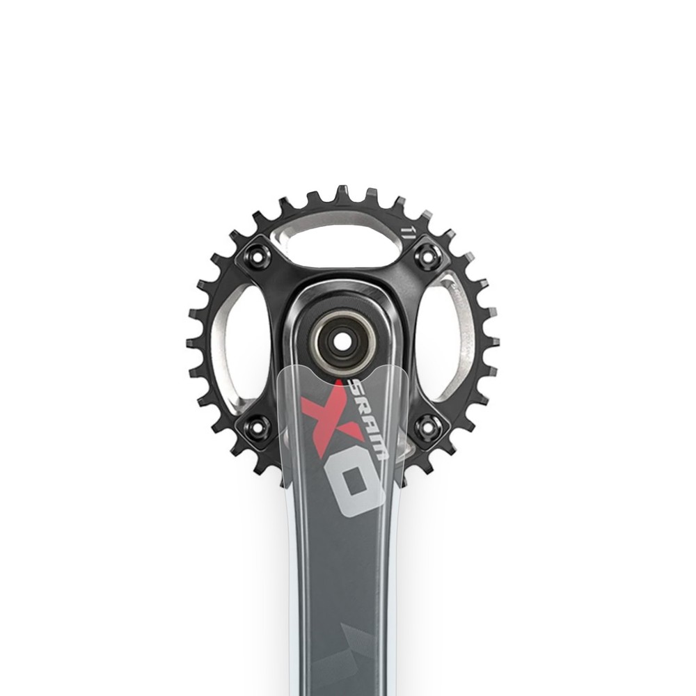 SRAM X0 Crank Arm Protection Set | Shield Clear Vinyl Protector