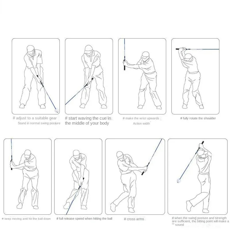 PGM Golf Loud Swing Stick Trainer Increase Swing Speed Delay Off Stick Training