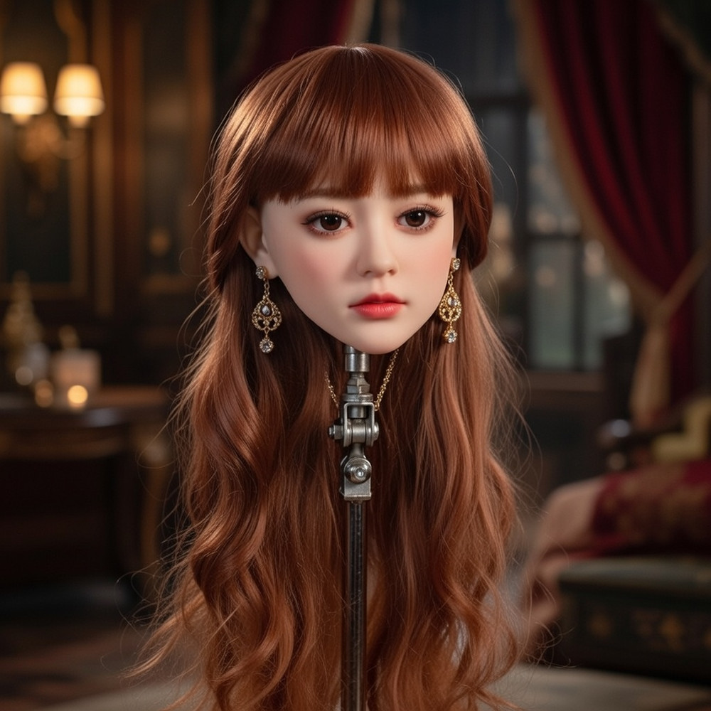 TPE practice head model M16 interface makeup hairstyle universal wig given as