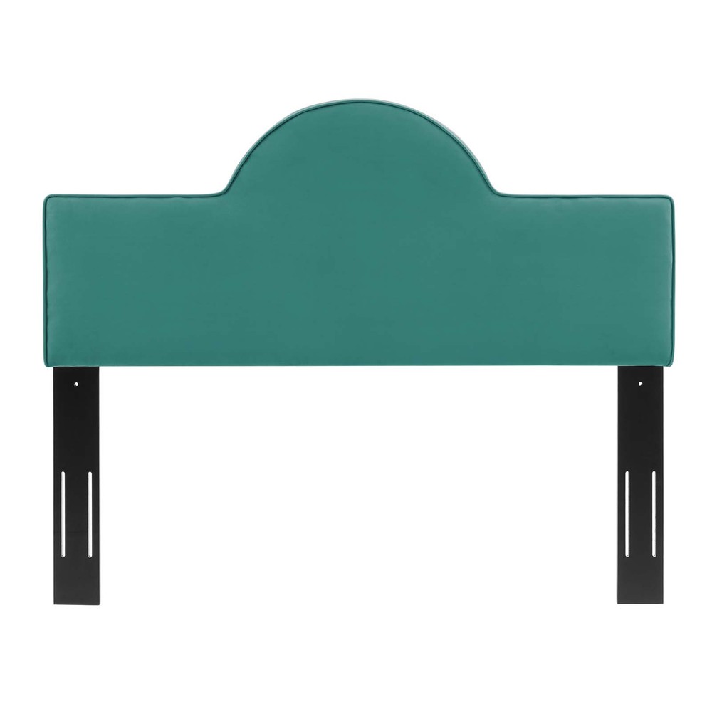 Modway Dawn Performance Velvet Twin Headboard in Teal