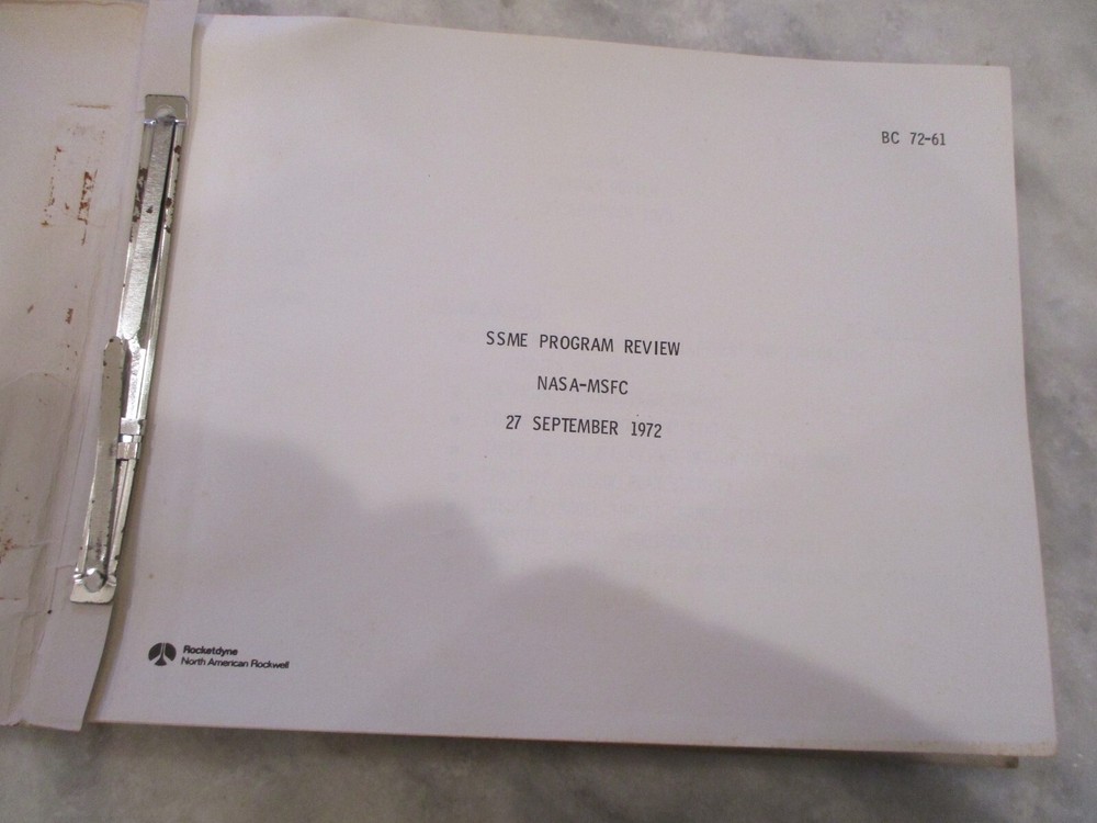 NASA/ROCKETDYNE SPACE SHUTTLE SSME ROCKET ENGINE DEVELOPMENT PROGRAM REVIEW-1972