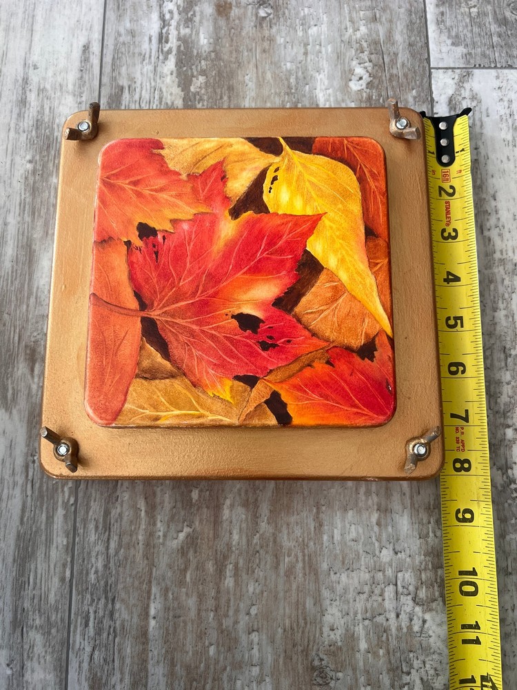 Vintage Style Hand Painted Solid Wood Flower Press Leaf Press