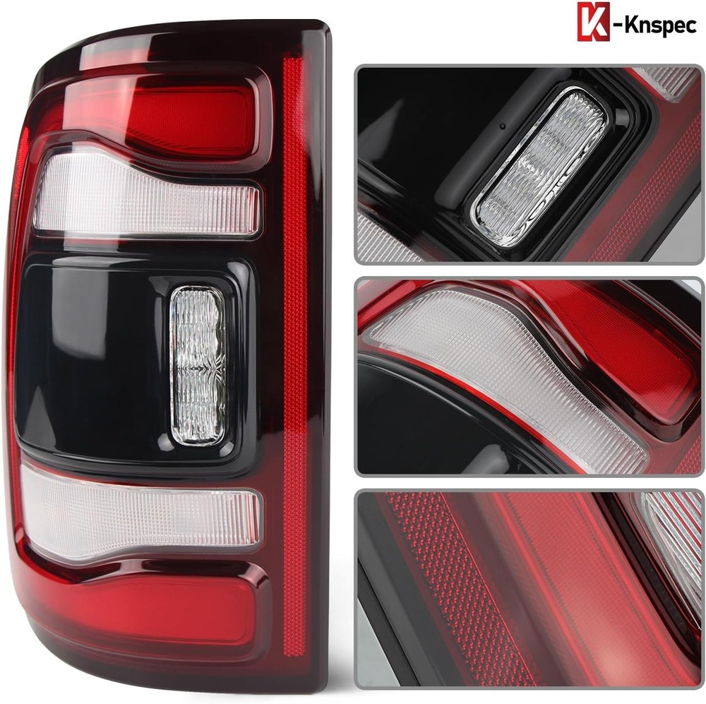 LED Tail Lights Assembly Compatible with 2019-2023 RAM 2500 3500 without Blind S