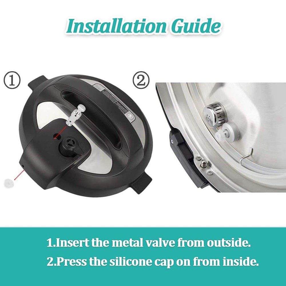2 Pack Float Valve for Instant Pot with 8 2 Valves 8 Silicone Caps