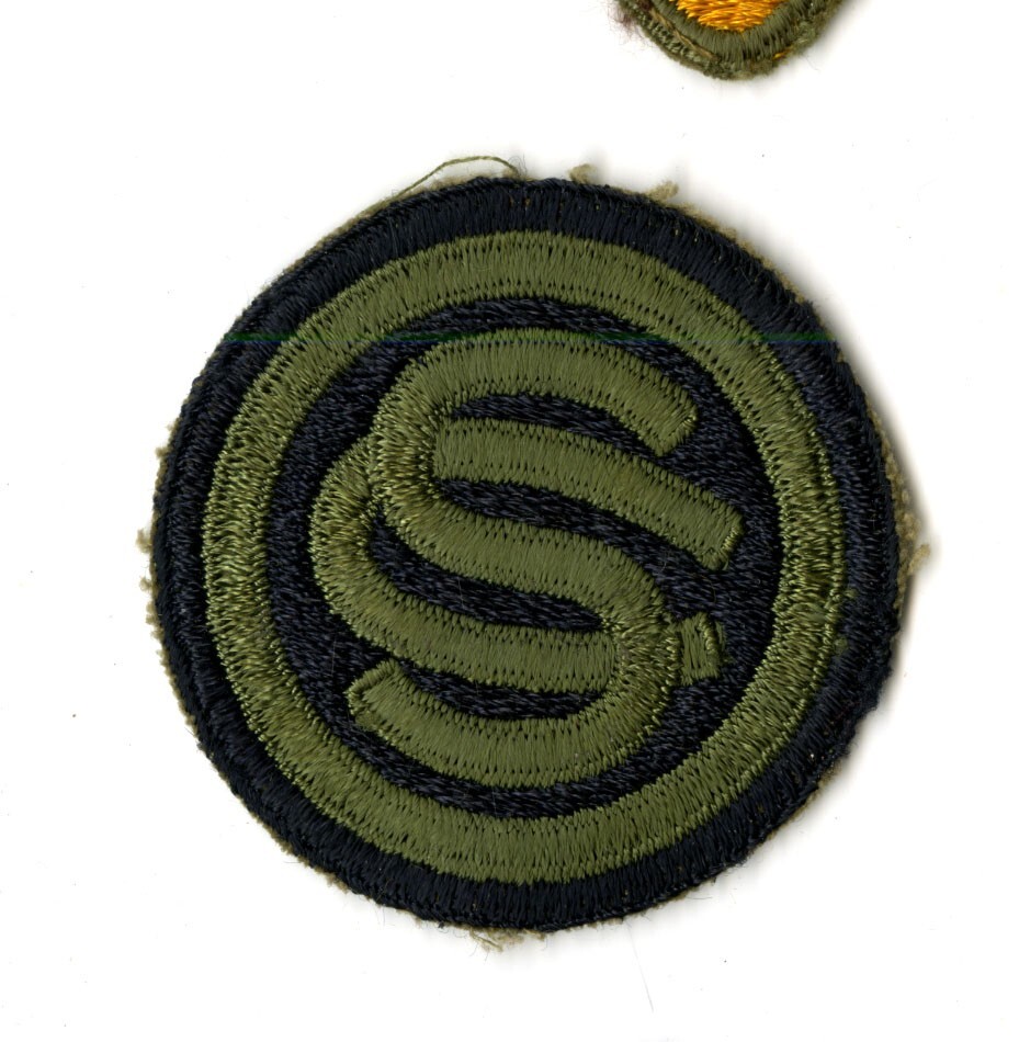 Officer Candidate School Green Back Patch WWII Original