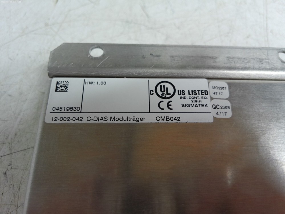 Sigmatek 12-002-042 C-Dias Module Carrier