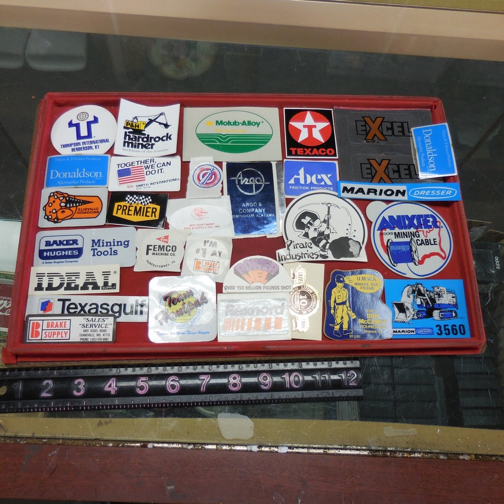 #8 LARGE LOT COAL MINING STICKERS RANDOMLY SELECTED FAST SHIPPING