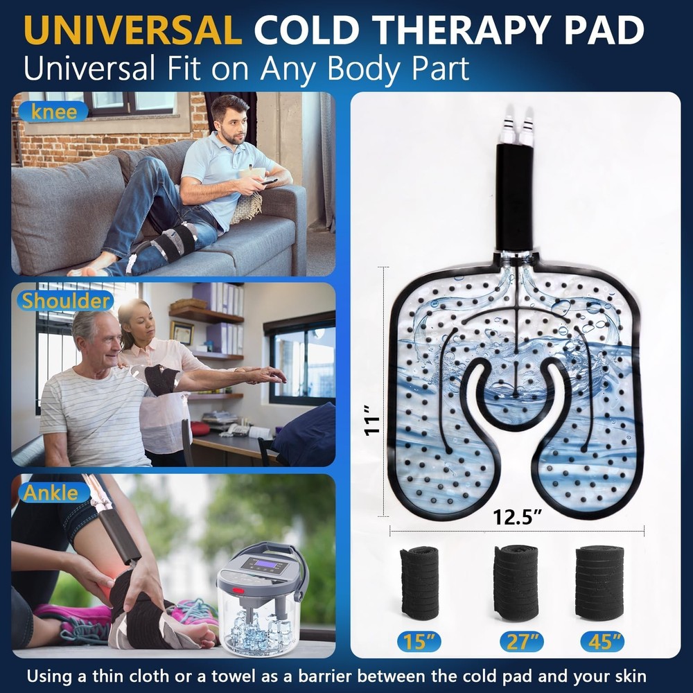 Cold Therapy Machine with Programmable Timer, Ice-Machine-for-Knee-After-Surg...