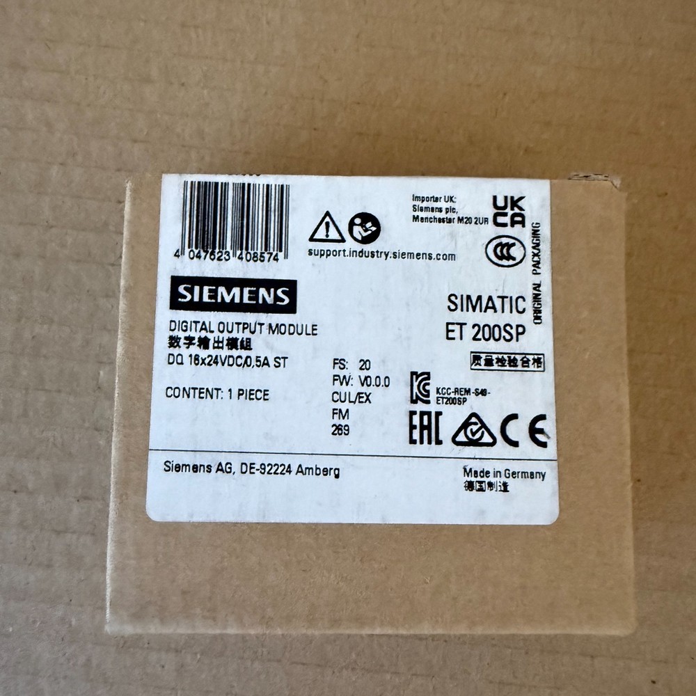 New Siemens 6ES7132-6BH01-0BA0 6ES71326BH010BA0 ET 200SP Digital output module