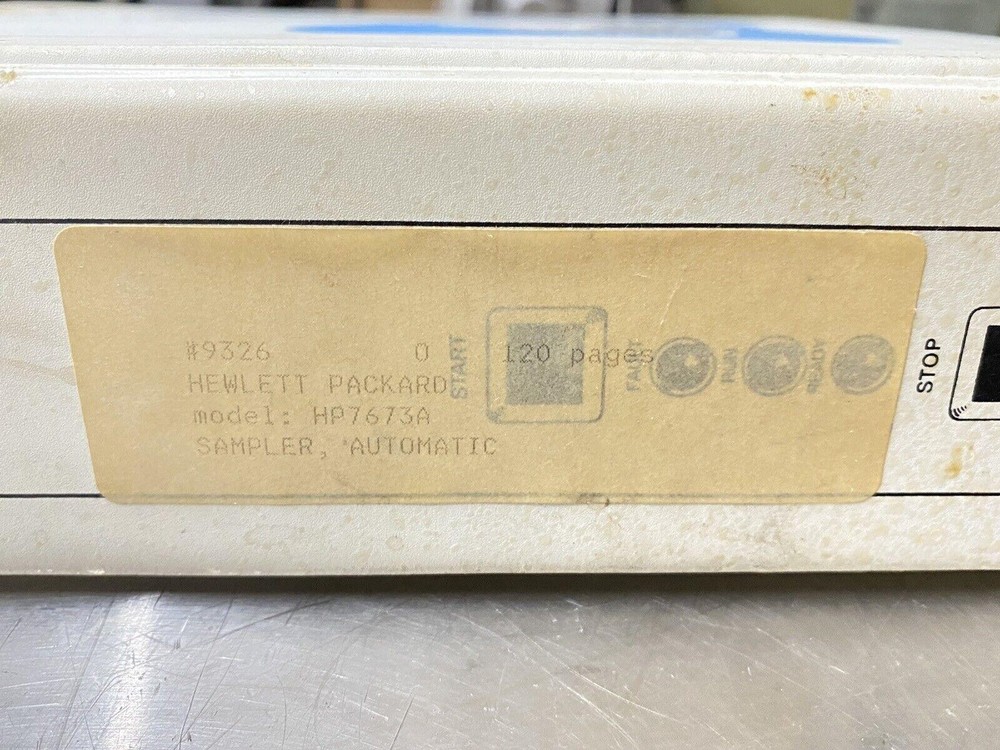 Hewlett Packard HP Automatic Sampler 7673A - Users Guide / Manuals / Instruction