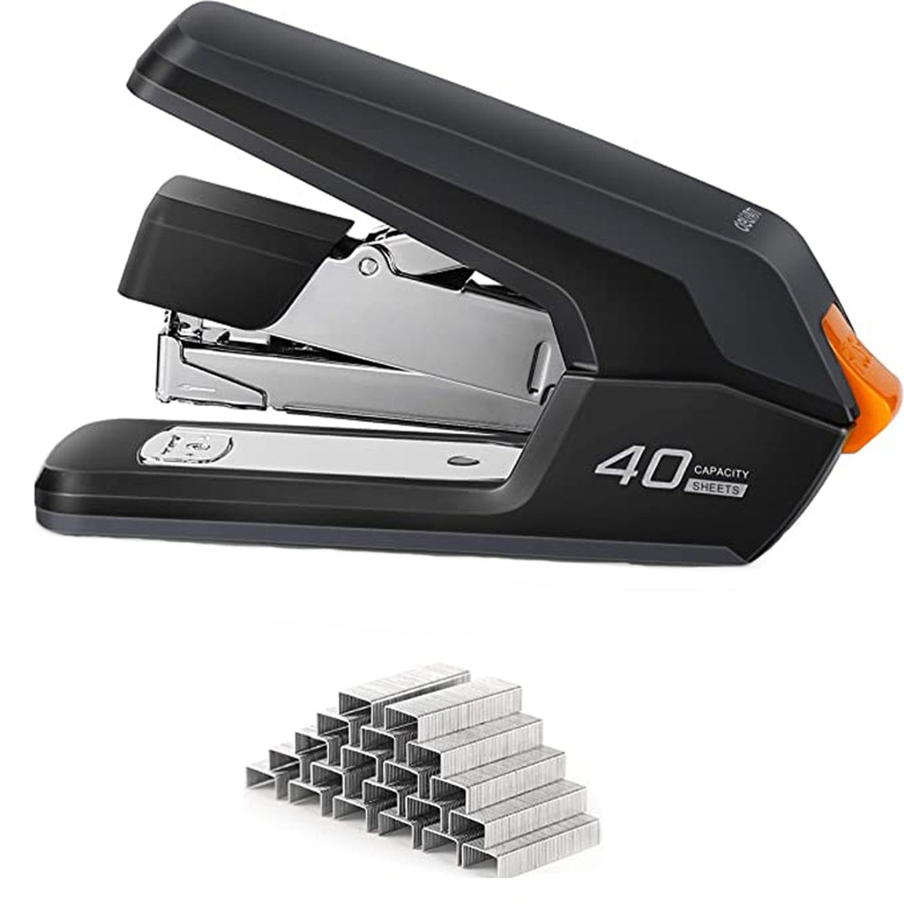 One Finger Push Effortless Heavy Duty Paper Stapler
