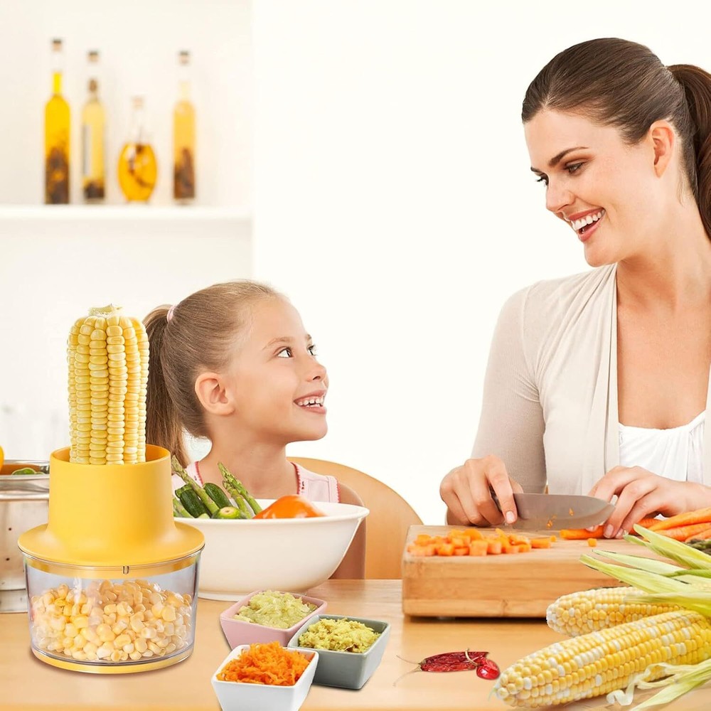 Corn Stripper, Corn Peeler, Quick Corn Kernel Cutter Tool, with Bowl