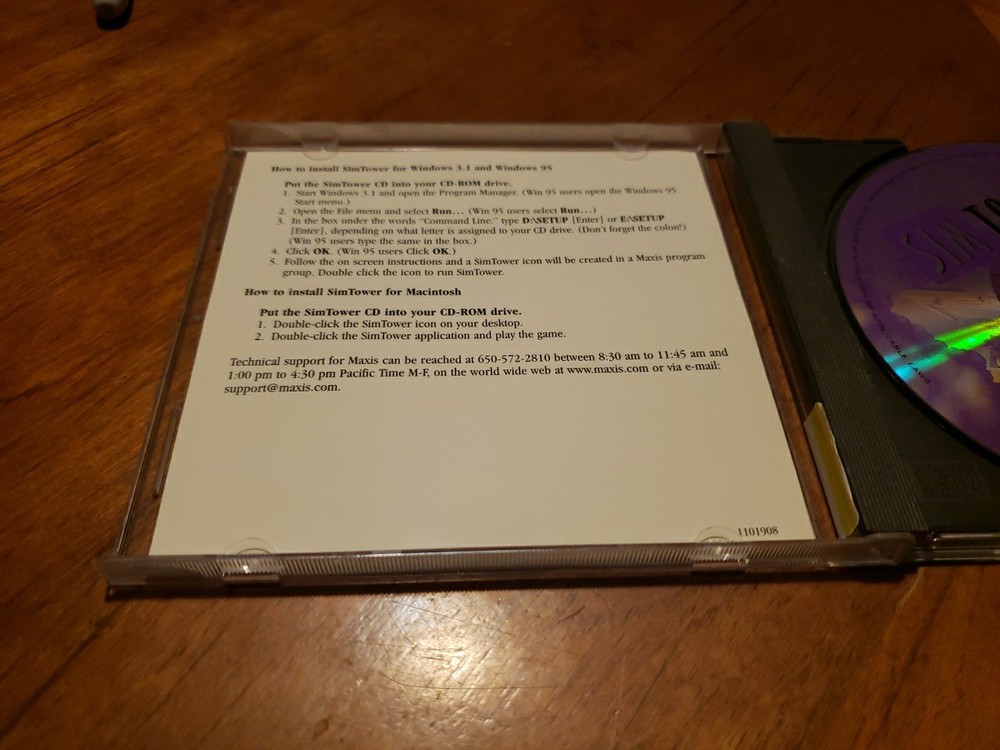 Sim Tower - The Vertical Empire - PC CD Rom - Maxis