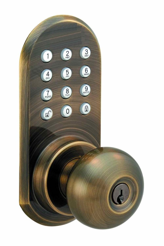 Remote Controlled Doorknob With Keypad - Wireless !