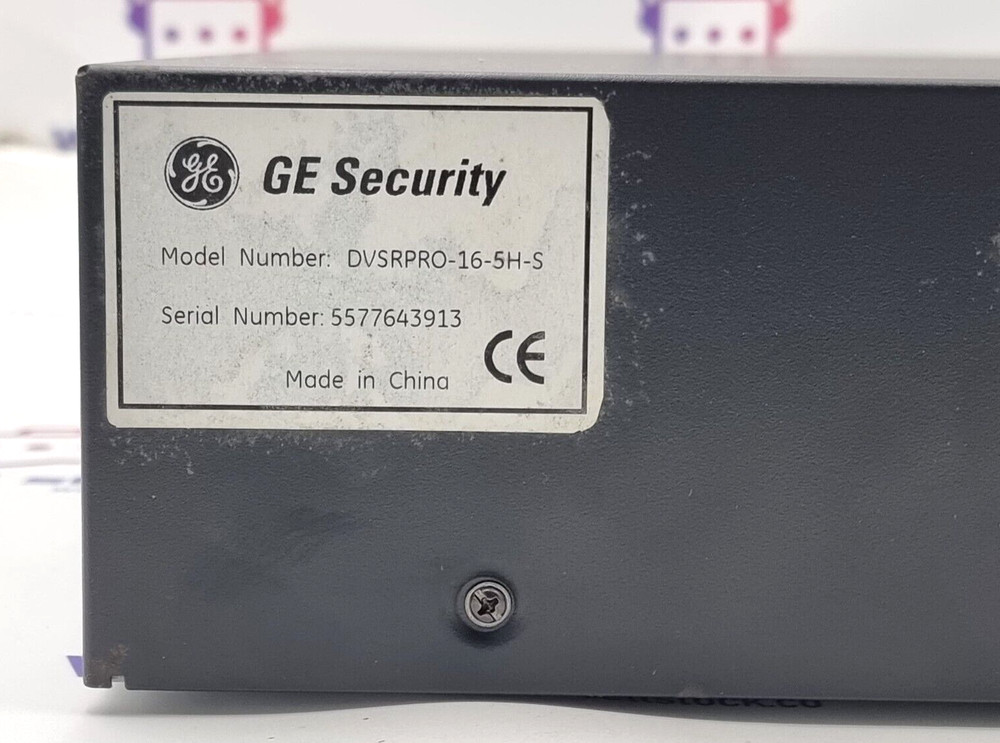 GE SECURITY DVSRPRO-16-5H-S Digital Video Recorder