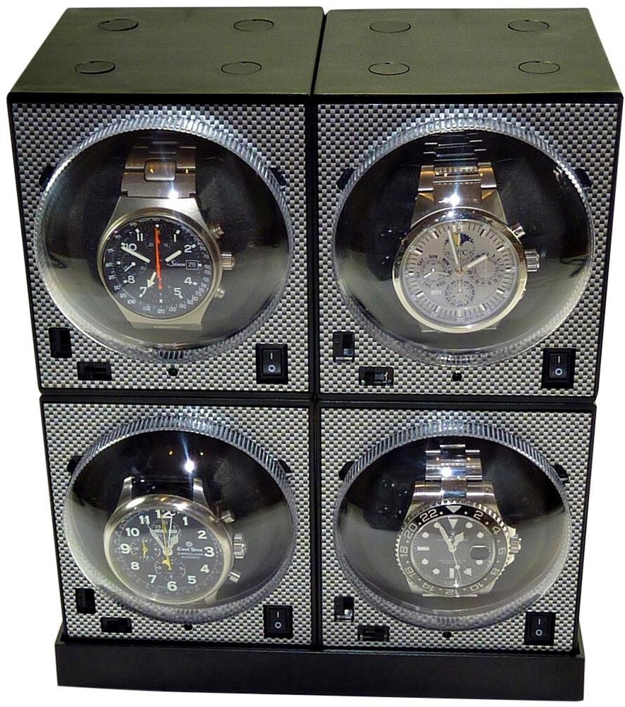 BOXY Brick QUAD Automatic Watch Winder System MODEL: 4E2 -Brilliant!