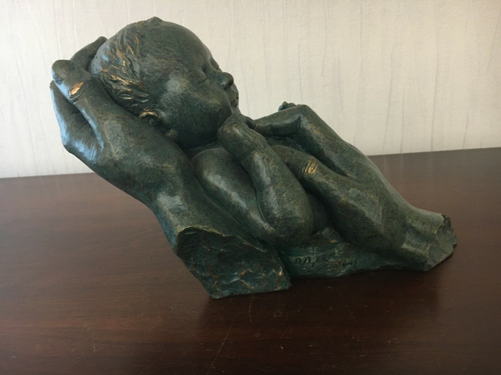 1 Bronze Statue Baby / Signed Aanglada Numbered