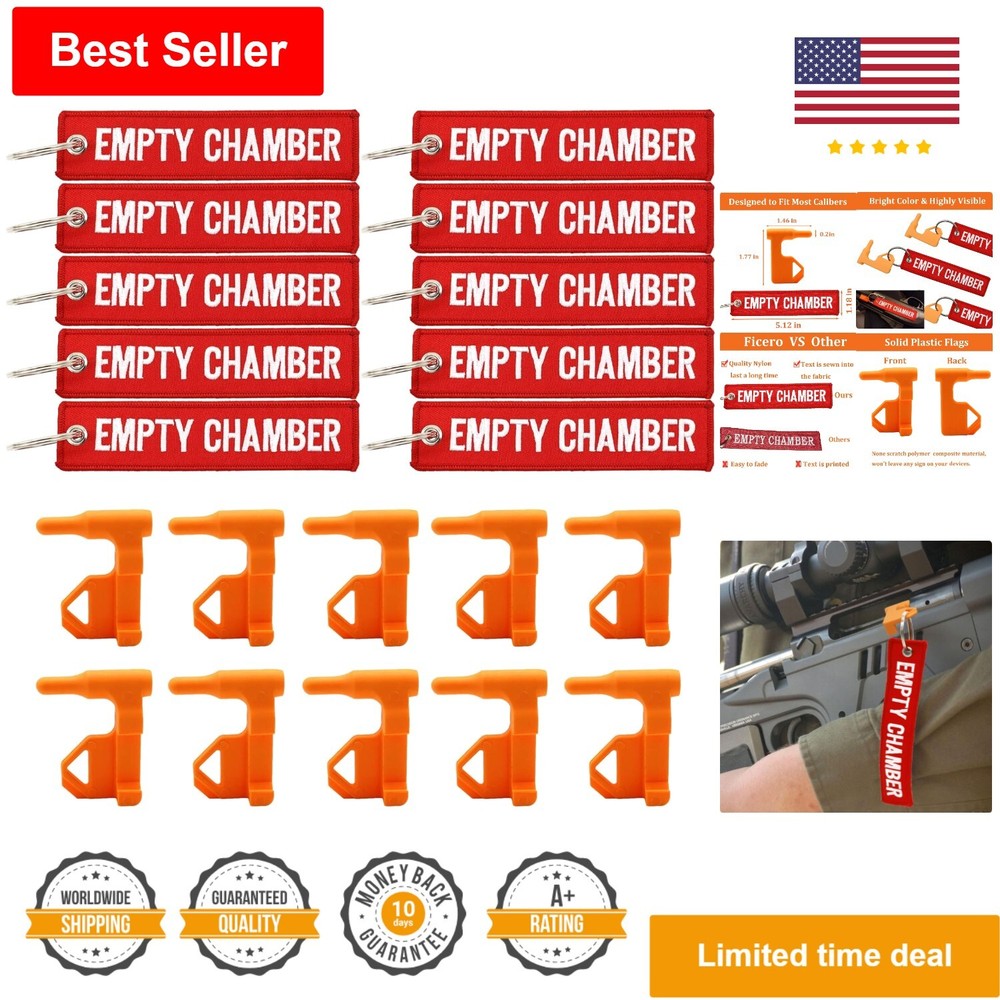 10 High-Quality Durable Chamber Safety Flags with Tags - Versatile Design