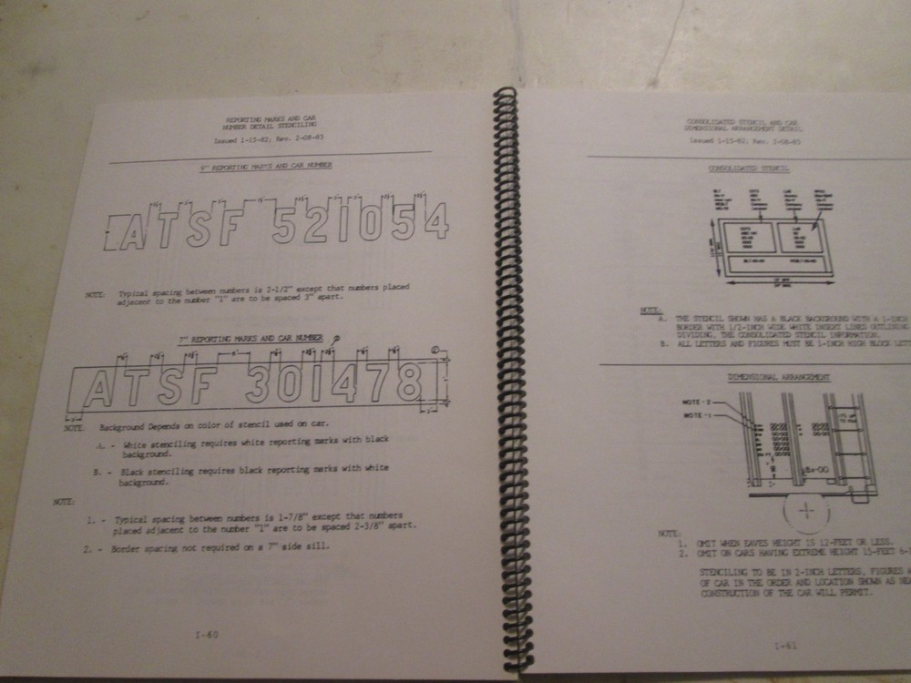 General Instructions for ATSF Car Lettering
