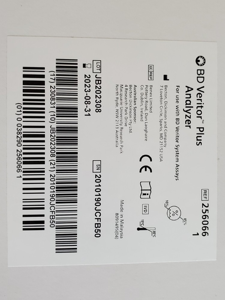 BD Veritor Plus REF 256066 New in Box rapid diagnostic testing