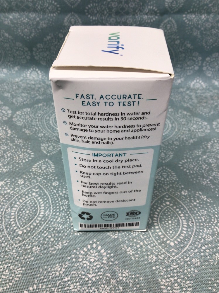 Varify Water Hardness Test Kit - Quality Testing Strips 150 EXP:11/25