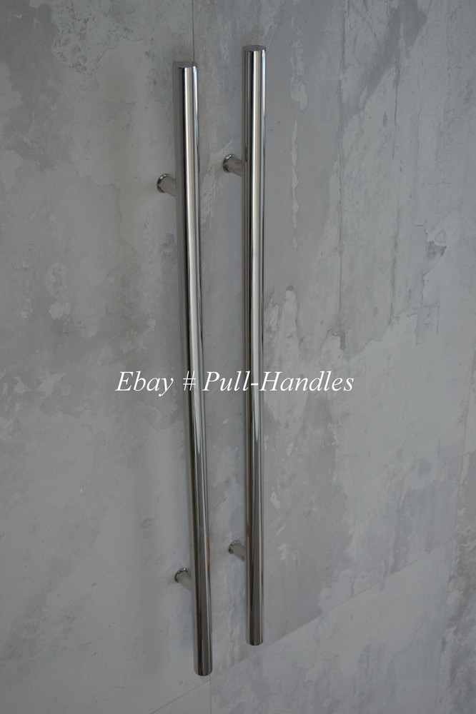 Door Hardware Polished Chrome Pull Handles Bar Pulls Entry Entrance Storefront