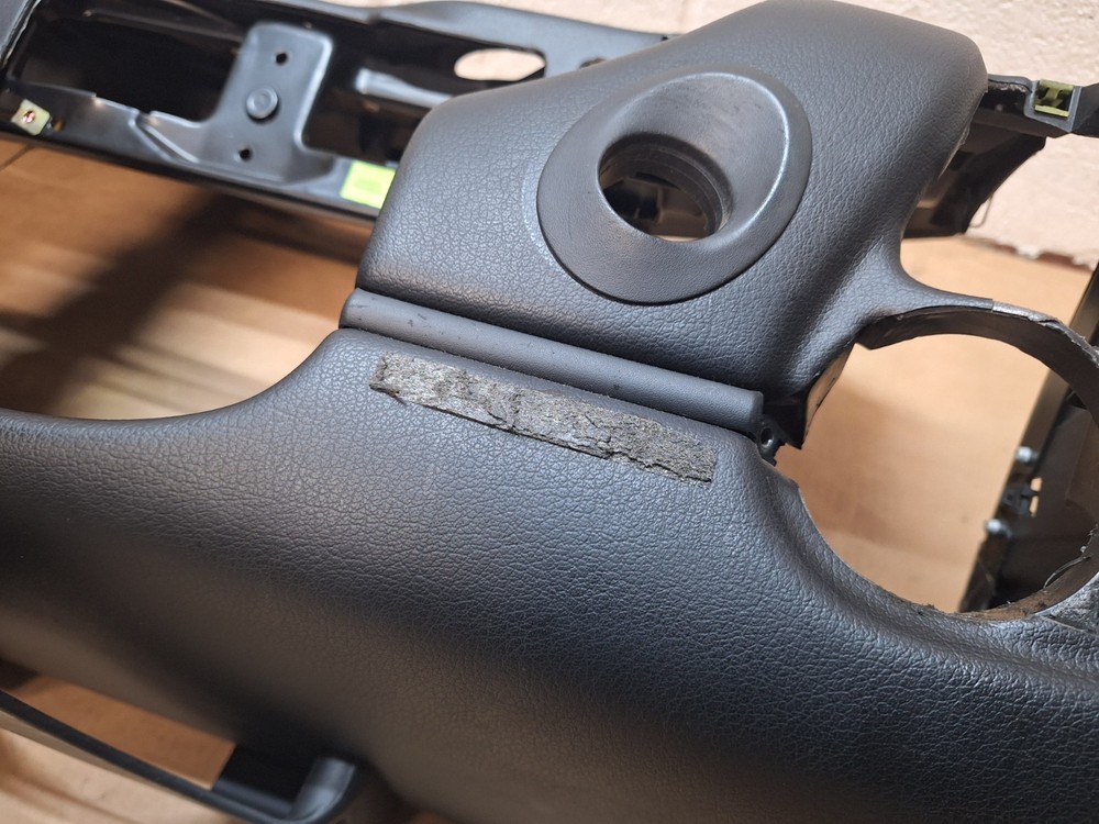 Porsche Boxster S 986 96-01 Black Leather Dashboard Panel Bare