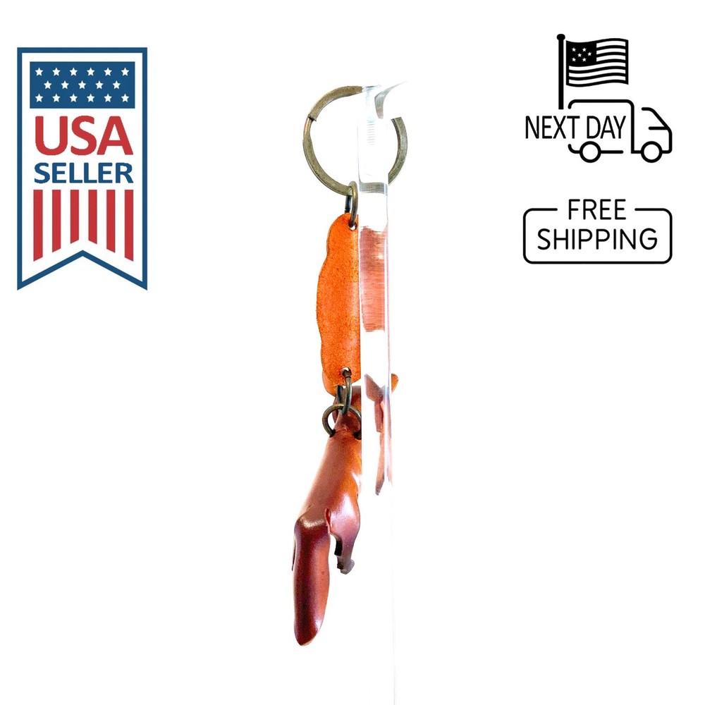 Fox Handmade Leather Keyring