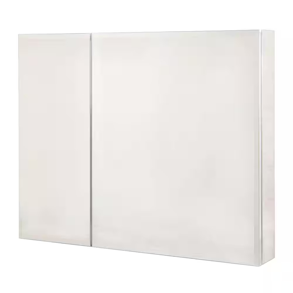 30 In. W X 26 In. H Rectangular Medicine Cabinet with Mirror