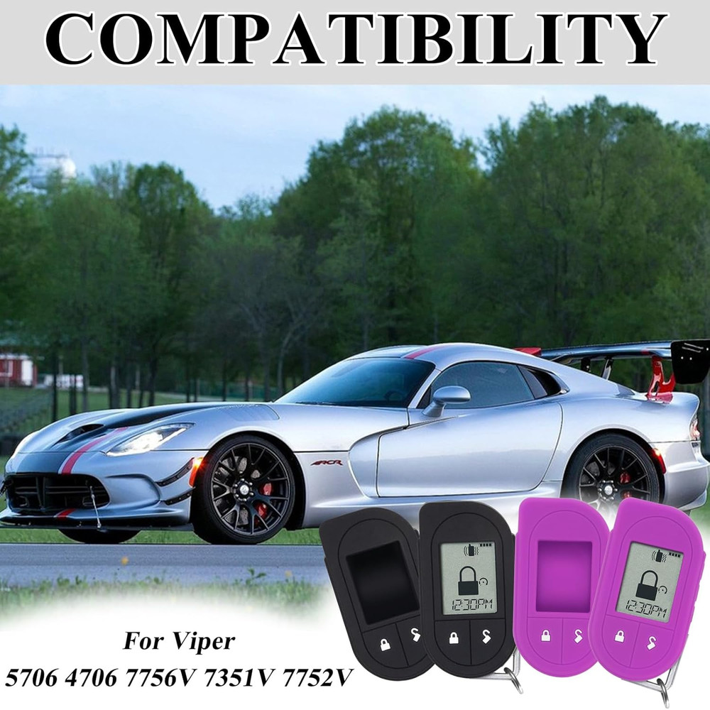 Viper Remote Start Case - Soft Silicone Protective Cover for Viper 2 Way Remote