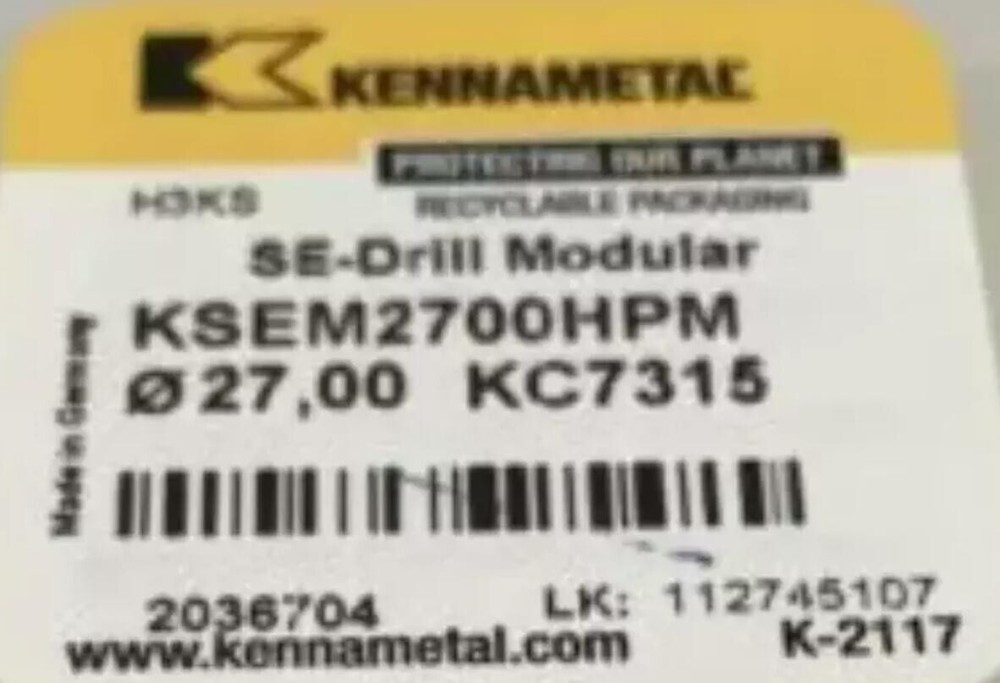 Original cemented carbide blade 1 tablet KSEM2700HPM KC7315