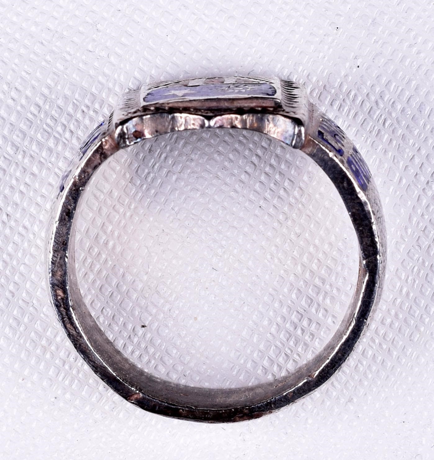 1944 WW2 India China Burma Campaign Ring Enameled Sz 10.5