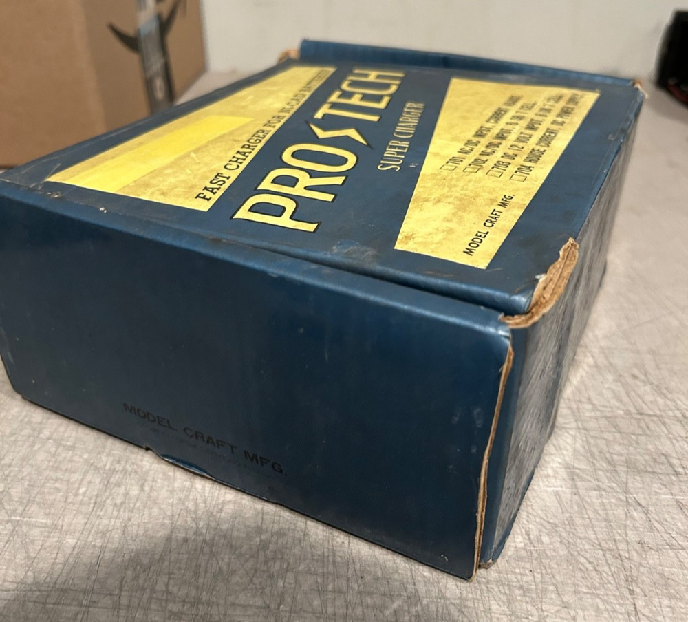 ModelCraft ProTech Vintage RC BatteryCharger w/Box/Paperwork,Untested