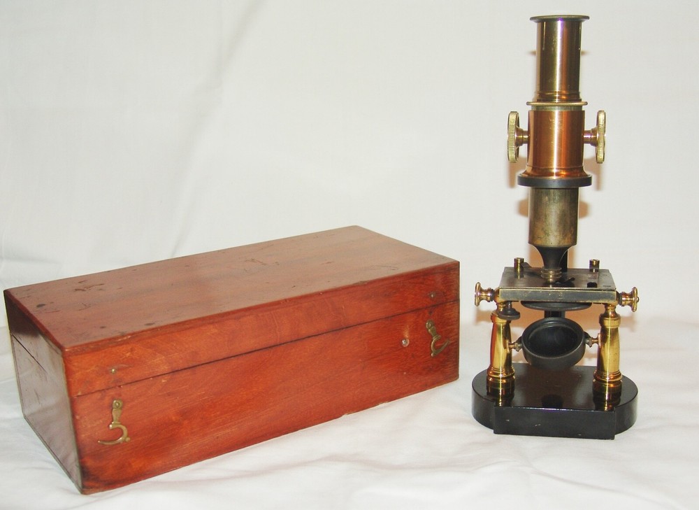 rare antique brass Microscope