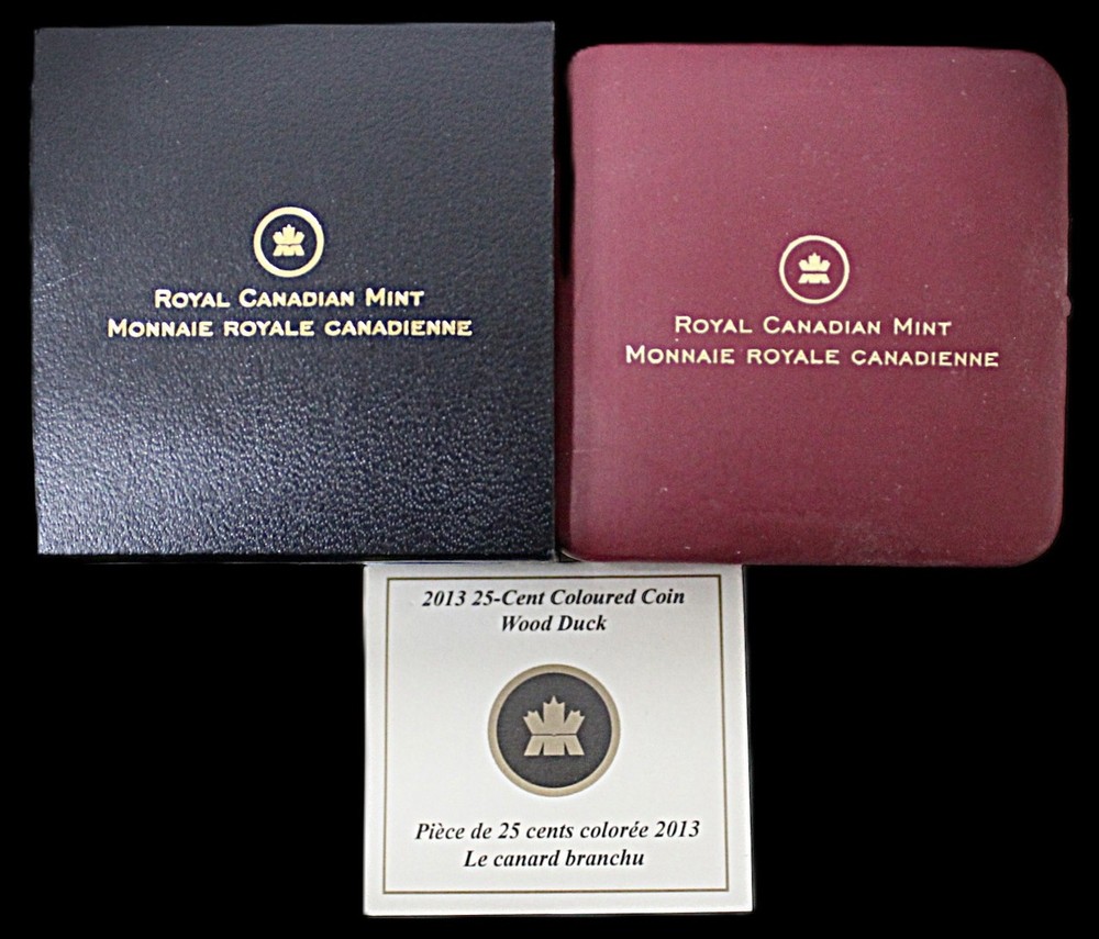 2013 Canada 25-Cent Colored Coin - Wood Duck