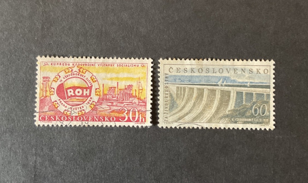 Stamps Czechoslovakia Scott #918-9 used