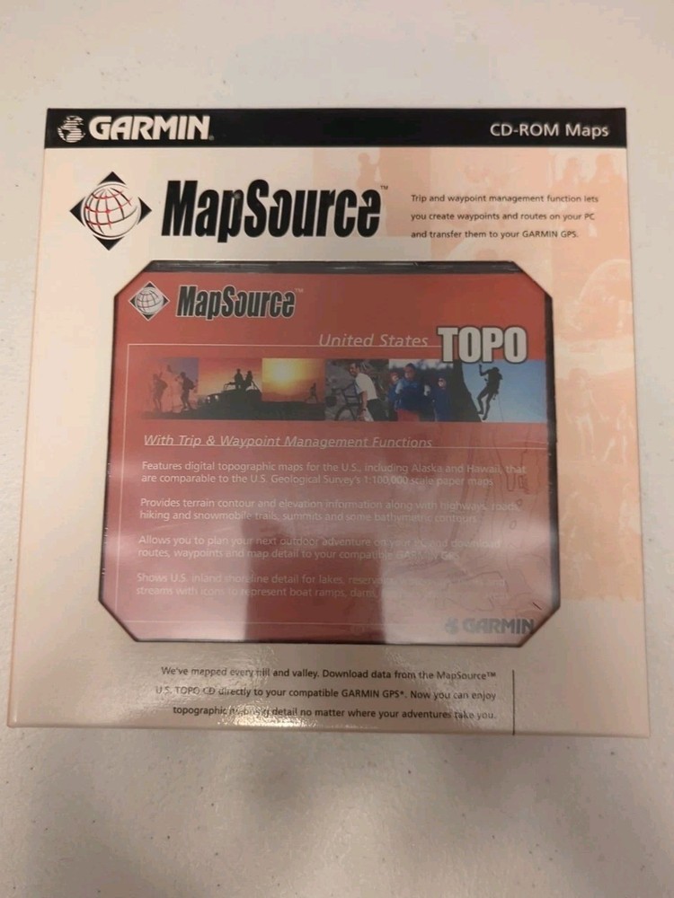 Garmin MapSource US Topo Maps With Data Cable